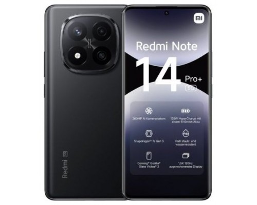 XIAOMI Redmi Note 14 PRO+ 5G 6,67" 256GB 8GB Black